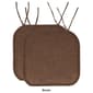 Sweet Home Collection Herringbone Memory Foam Chair Pad w/ Ties - image 9
