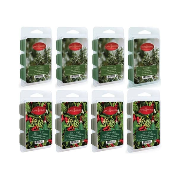 Candle Warmers Etc. 8pk. Balsam Fir &amp; Holly &amp; Ivy Wax Melts