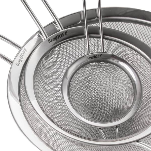BergHOFF Essentials 18/8 Stainless Steel 5in. Fine Mesh Strainer