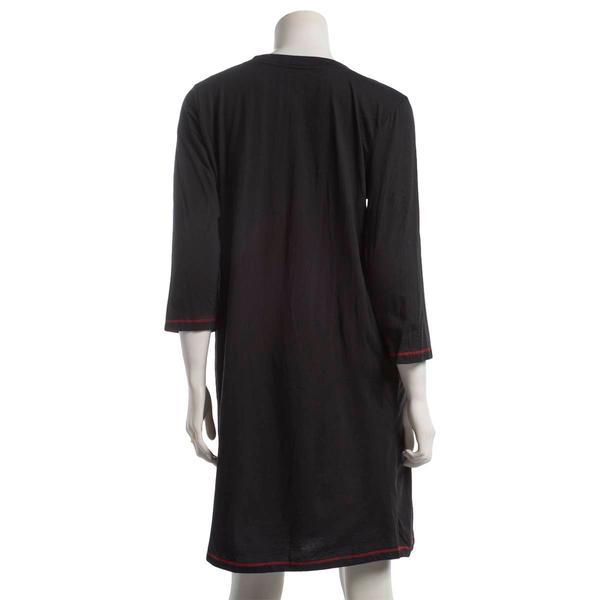 Womens Rene Rofe 3/4 Sleeve Cheers Holiday Cocktails Nightshirts