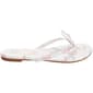 Womens Love 83 Bow and Floral Flip Flops - image 3