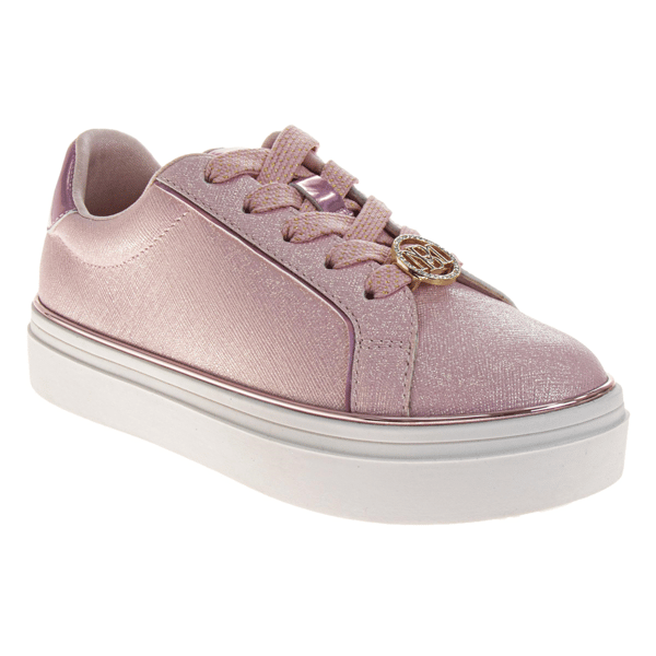 Big Girls Badgley Mischka® Glittery Fashion Sneakers - image 