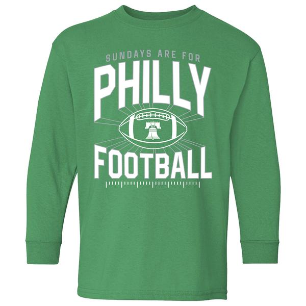 Boys (8-20) Tailgate Philadelphia Football Sunday Long Sleeve Tee - image 