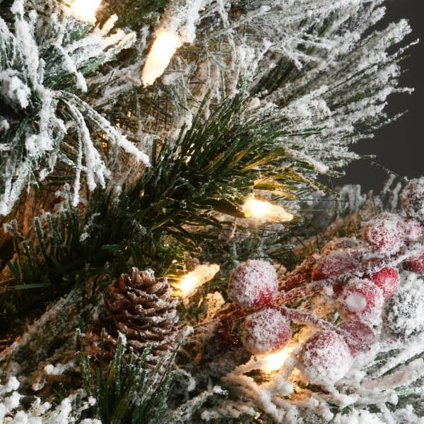 National Tree 4.5ft. Snowy Bedford Pine Christmas Tree