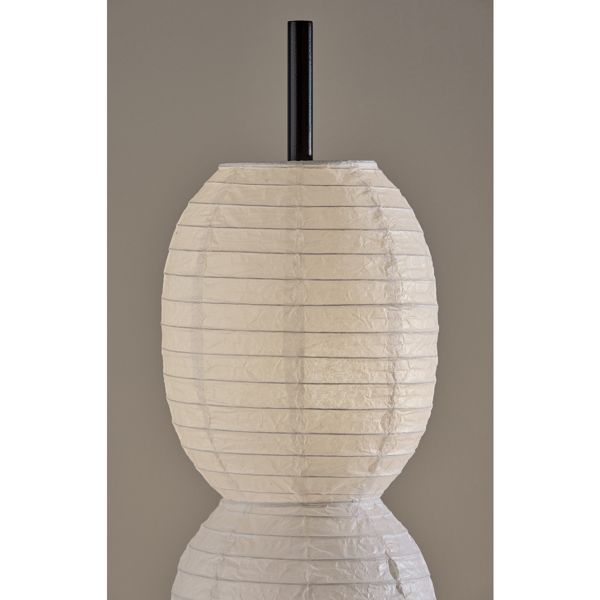 Adesso Lanai Floor Lamp with White Paper Shade
