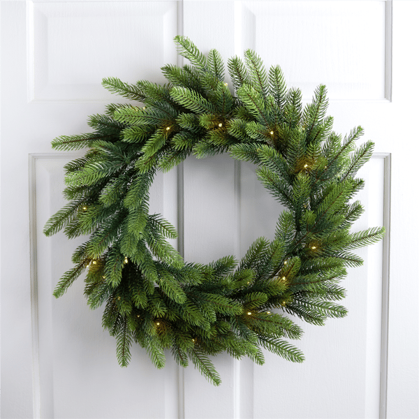 Northlight Real Touch™ 24in. LED Noble Fir Christmas Wreath