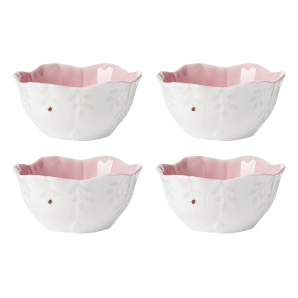 Lenox® Butterfly Meadow® Floral Pink Dessert Bowls - image 