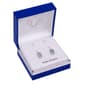 Silver-Tone Clear & Blue CZ Duo Earring Set - image 1