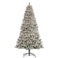 Puleo International 6ft. Pre-lit Flocked Virginia Pine Tree - image 1