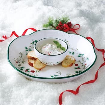 Pfaltzgraff® Winterberry Chip and Dip Bowl