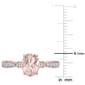 Gemstone Classics&#8482; 10kt. Rose Gold Oval Morganite Ring - image 3