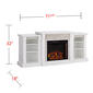 Southern Enterprises Stone Electric Fireplace & Bookcases - image 4