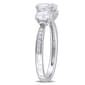 Diamond Classics&#8482; 10kt. White Gold Oval Moissanite Ring - image 2