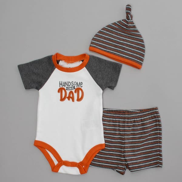 Baby Boy (3-9M) Baby Essentials® Handsome Like Dad Shorts Set