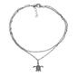 Barefootsies Diamond Accent Turtle 2 Strand Anklet Bracelet - image 1