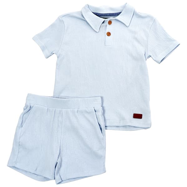 Toddler Boy 7 For All Mankind(R) Polo & Shorts Set - image 