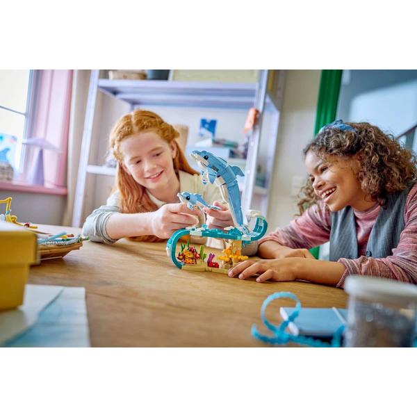 LEGO® Creator 3-in-1 Sea Animals: Beautiful Dolphins Building Kit