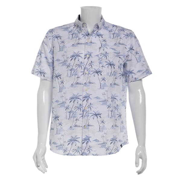 Mens Chaps Seersucker Button Down Shirt - Beach Nut - image 
