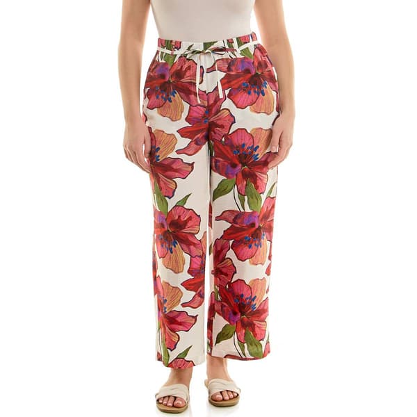 Womens Zac & Rachel Pull On Printed Crinkle Crepe