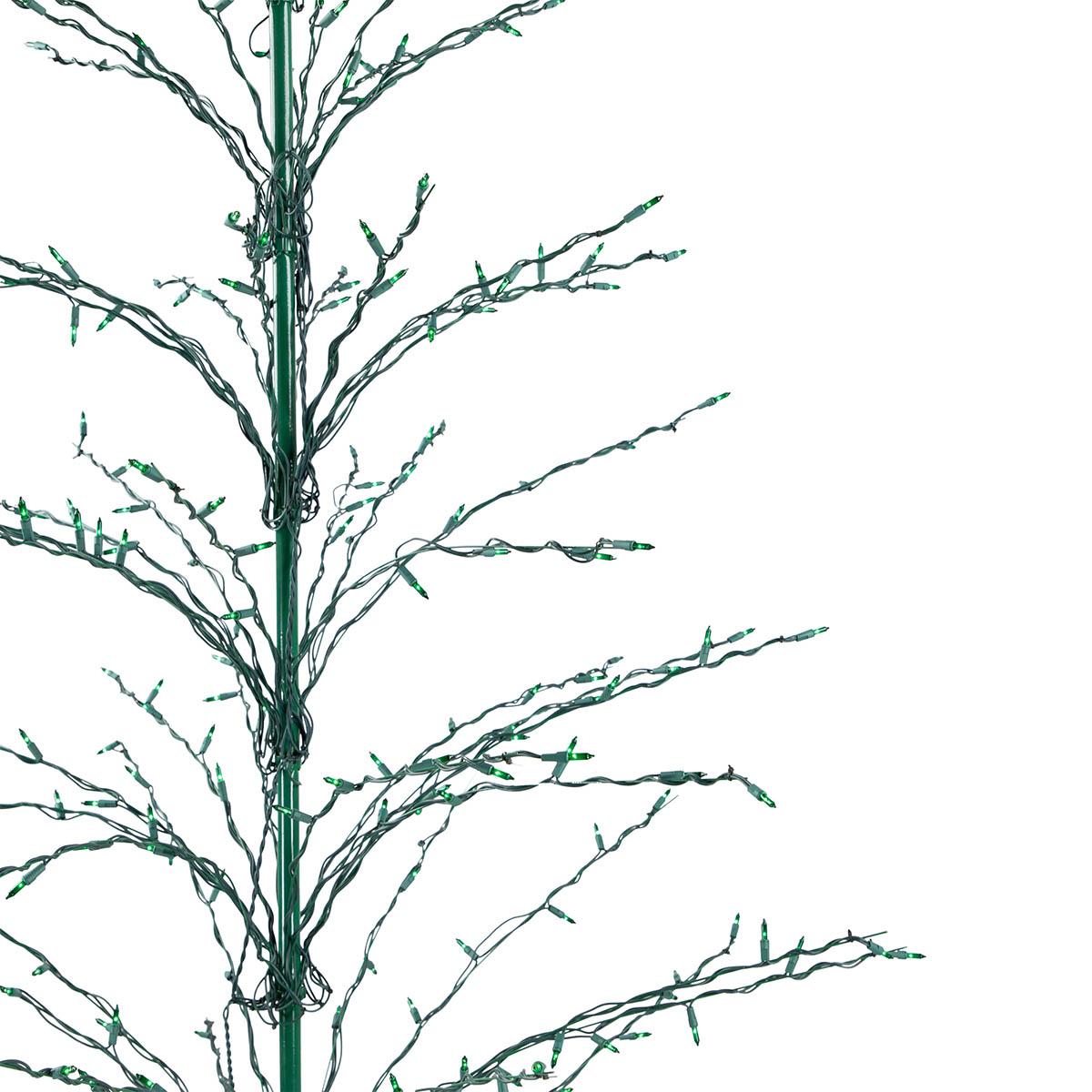 Northlight 9ft. Black Pre-Lit Artificial Cascade Christmas Tree