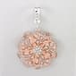 Wearable Art Rose Gold Crystal Filigree Flower Enhancer - image 1