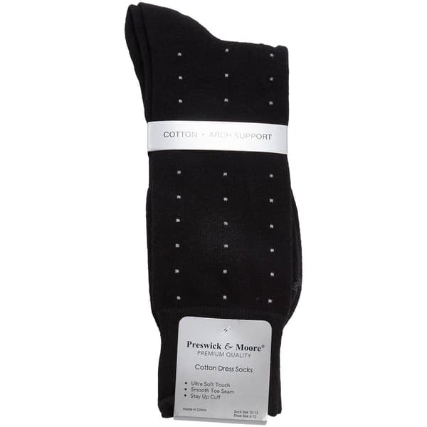 Mens Preswick & Moore(R) True Pindot Crew Socks - image 