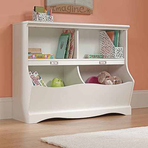 Sauder Pogo Bookcase/Footboard - Soft White - image 