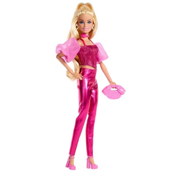 Barbie® Deluxe Style Fashion Doll #5 in Metallic Pink Outfit