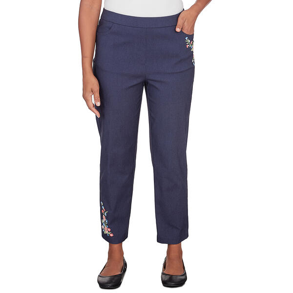 Petite Alfred Dunner A Fresh Start Millennium Allure Ankle Pants - image 