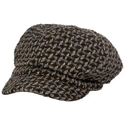 Womens Madd Hatter Dark Plaid Cabby Hat