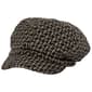Womens Madd Hatter Dark Plaid Cabby Hat - image 2