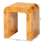 bali & pari Revelle Natural Light Mappa Real Burl Wood End Table - image 8