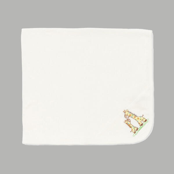Little Me&#40;R&#41; Giraffe Rib Receiving Blanket - image 