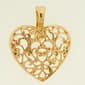 Wearable Art Gold Artisan Heart Slider Enhancer - image 1