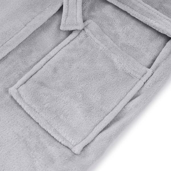 Sutton Home Weighted Long Sleeve Velvet Robe
