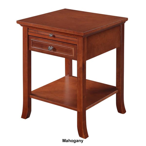 Convenience Concepts American Heritage Pull-Out Shelf End Table