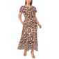 Plus Size MSK Short Sleeve Print Smock Waist Maxi Dress - image 1