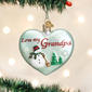 Old World Christmas Grandpa Heart Ornament - image 2