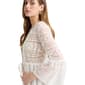 Womens NVLT Flounce Sleeve Lace Tie Wrap Cover-Up - image 4