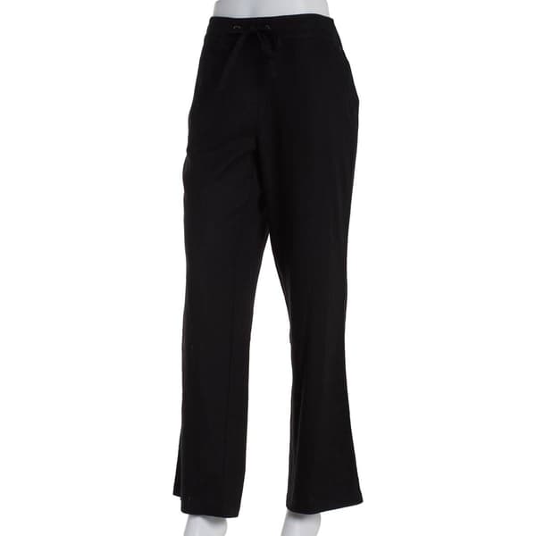 Womens Per Se Solid Linen Beach Pants - image 