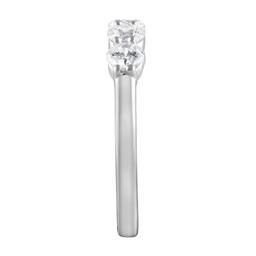 Nova Star® White Gold 5 Stone Lab Grown Diamond Anniversary Ring