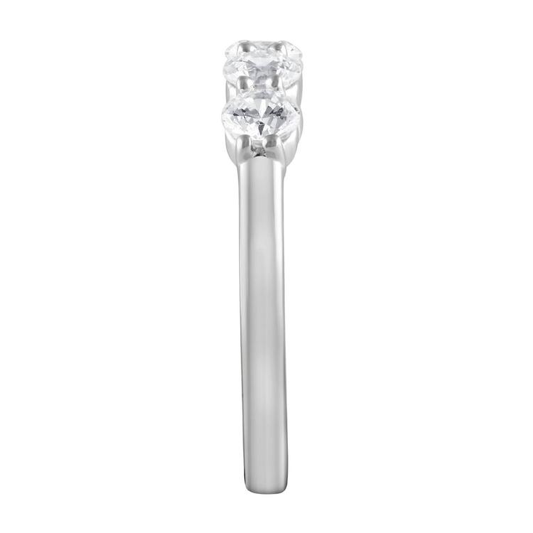 Nova Star® White Gold 5 Stone Lab Grown Diamond Anniversary Ring