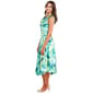 Womens Robbie Bee Sleeveless Abstract Satin Drape A-Line Dress - image 2