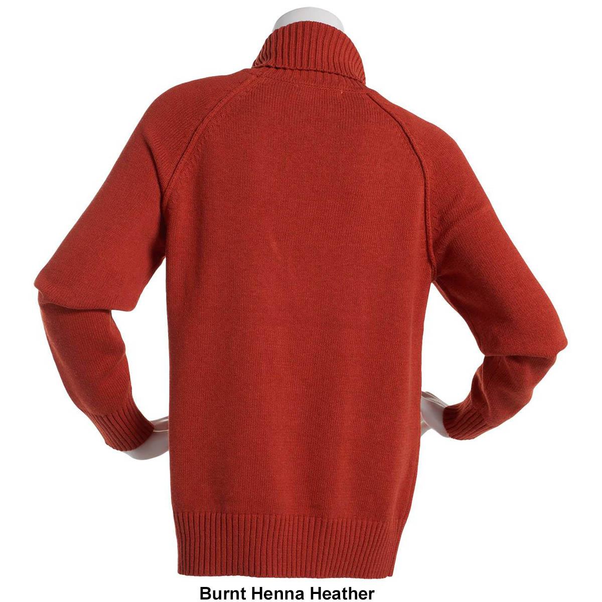 Womens 89th & Madison Long Sleeve Perfect Turtleneck Sweater