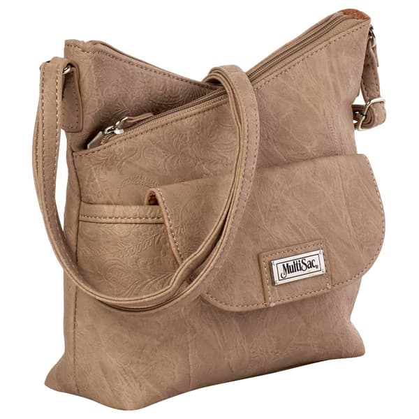 MultiSac Vista Crossbody - Sand Stitched Floral