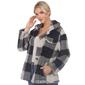 Womens White Mark Plaid Shacket - image 5