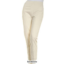 Womens Multiples Slim-Sation Solid Pull On Ankle Pants