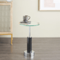 9th & Pike® Glam Black Marble Accent Table - image 2