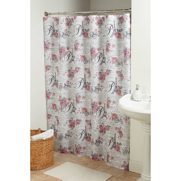 Pink Paris 13pc. Shower Curtain Set - image 