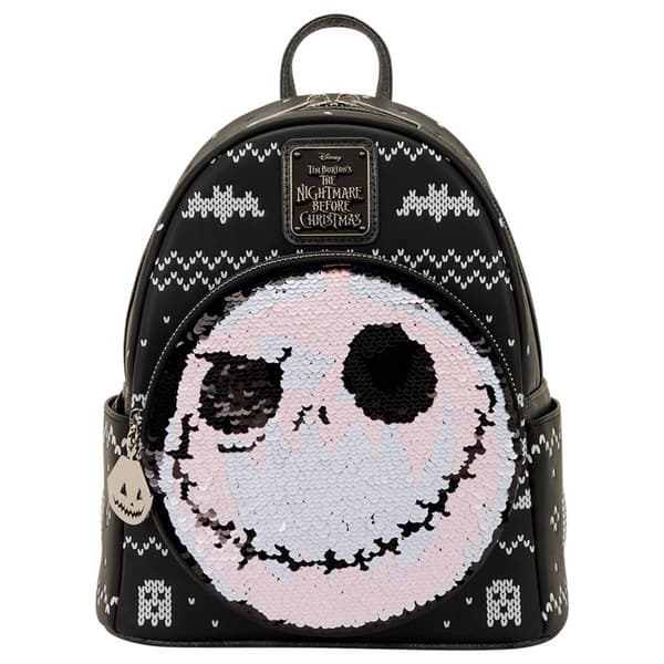 Womens Loungefly Nightmare Before Christmas Sequin Mini Backpack